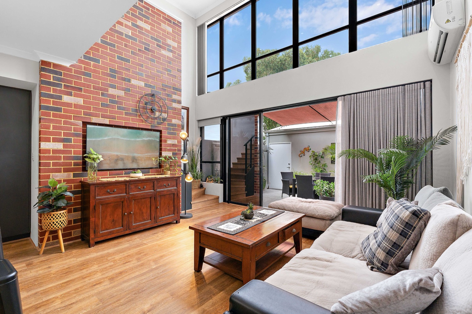 A light-filled open-plan living area